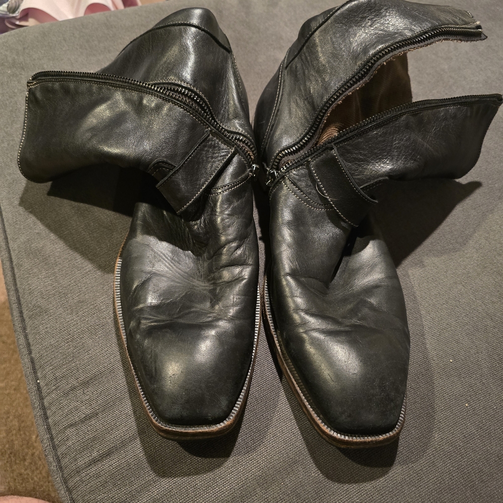 Gordon Rush Black Leather Boots